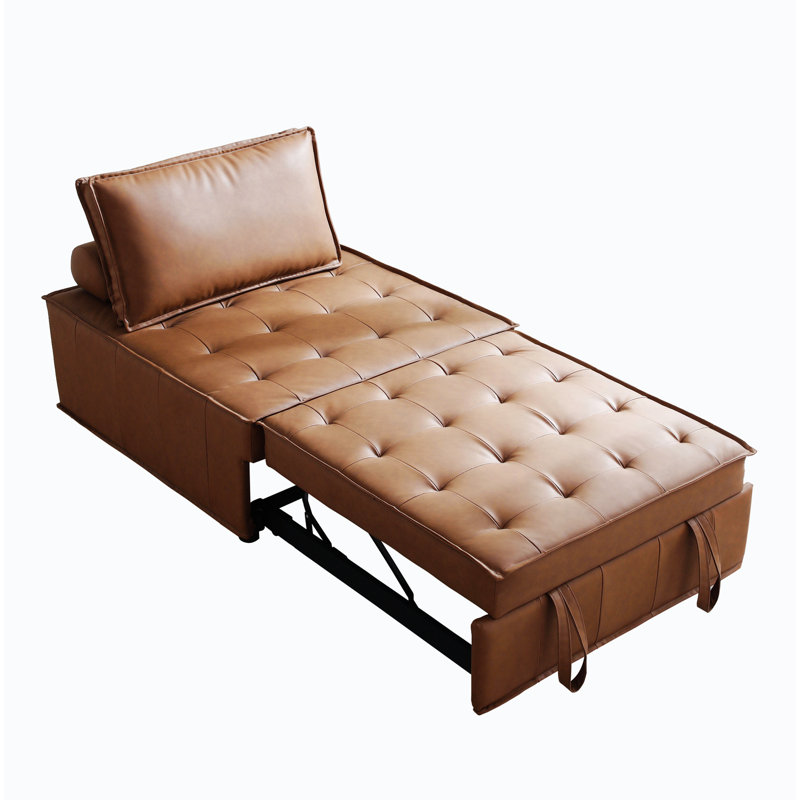 Latitude Run® 35.51'' Wide Tufted Convertible Chair, Lazy Sofa, Small